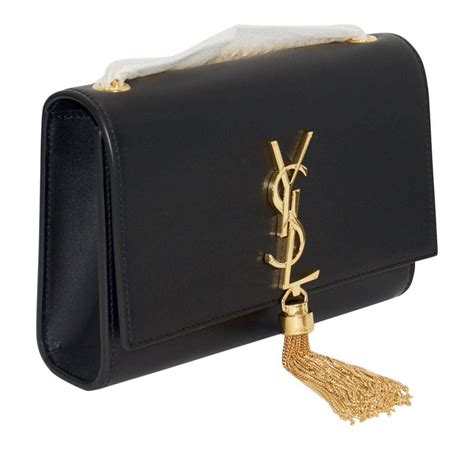 ysl shoulder bah|YSL shoulder bag with tassel.